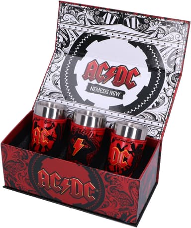 Nemesis Now AC/DC shottilasit (3 kpl)