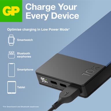 GP M2+ 10,000 mAh varavirtalähde (sininen)
