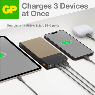 GP M2+ 10,000 mAh varavirtalähde (beige)