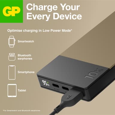 GP M2+ 10,000 mAh varavirtalähde (beige)