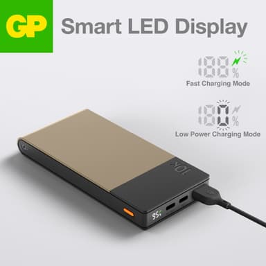 GP M2+ 10,000 mAh varavirtalähde (beige)
