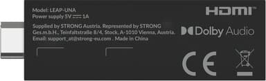 Strong Leap Una Android TV Stick 2K FHD HDMI mediatoistin (musta)