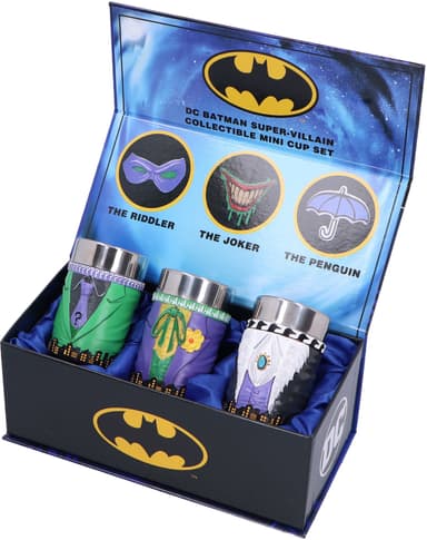 Nemesis Now Batman shottilasit (3 kpl, Villains)