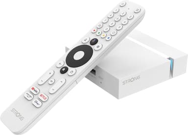 Strong Leap S3+V2 Google TV Box 4K UHD mediatoistin (valkoinen)