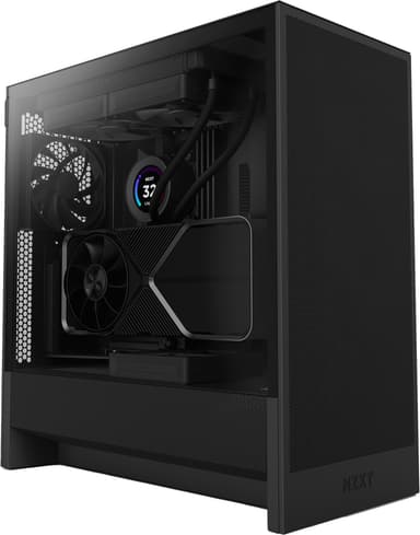 NZXT H5 Flow 2024 PC-kotelo (musta)