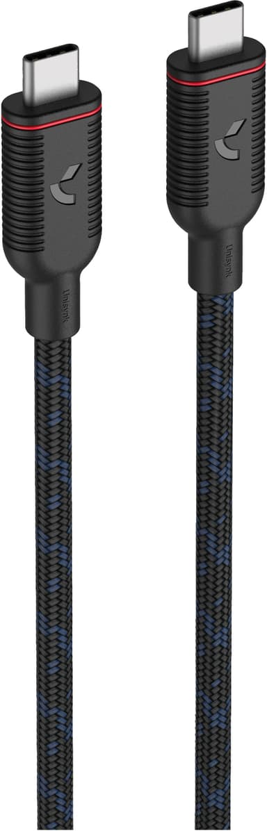 Unisynk USB4 USB-C tiedonsiirtokaapeli 1 m (musta)