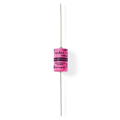 Nedis Litium Tionyylikloridi Paristo ER14250 | 3.6 V DC | Litium Tionyylikloridi | 1200 mAh | 1 - Läpipainopakkaus | ER14250 | Juotoslanka | Pinkki