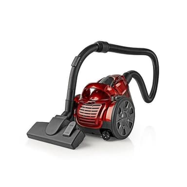 Nedis Pölypussiton pölynimuri | Pölypussiton | 700 W | Pölykapasiteetti: 1.5 l | Yhdistelmäharja | Toimintasäde: 7 m | HEPA ilmansuodatin | Antrasiitti / Punainen