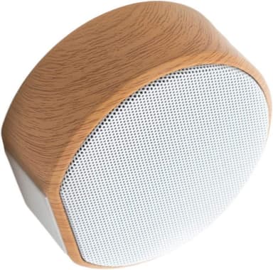 Bluetooth Mini puinen kaiutin toimistoon, valkoinen
