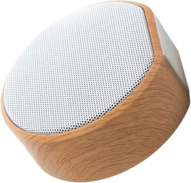 Bluetooth Mini puinen kaiutin toimistoon, valkoinen