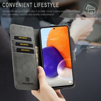 Flip Folio Suojakuori korttitelineen Kickstand suojakuorella iPhonelle Harmaa iPhone 13