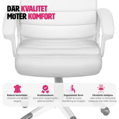 Toimistotuoli Paul - valkoinen