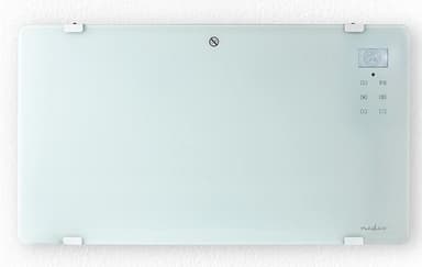 Nedis SmartLife Konvektiolämmitin | Wi-Fi | Sopii kylpyhuoneeseen | Lasipaneeli | 2000 W | 2 Lämpöasetusta | LED | 15 - 35 °C | Säädettävä termostaatti | Valkoinen