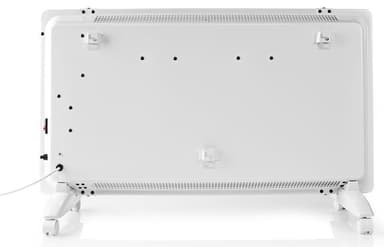 Nedis SmartLife Konvektiolämmitin | Wi-Fi | Sopii kylpyhuoneeseen | Lasipaneeli | 2000 W | 2 Lämpöasetusta | LED | 15 - 35 °C | Säädettävä termostaatti | Valkoinen