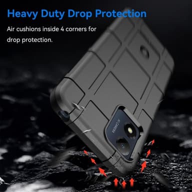 SKALO Motorola Moto E13 4G Rugged Shield iskunkestävä TPU suojakuori