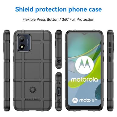 SKALO Motorola Moto E13 4G Rugged Shield iskunkestävä TPU suojakuori