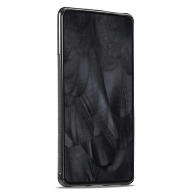 SKALO Google Pixel 8 Pro LC.IMEEKE Carbon Fiber PU-nahkakuori - Musta
