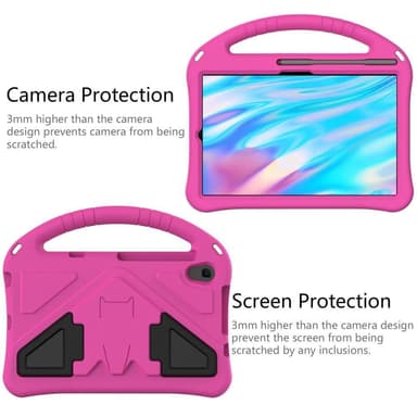 SKALO Lenovo Tab M8 Gen 4 Lapsikuori kahvalla ja jalustalla - Pinkki