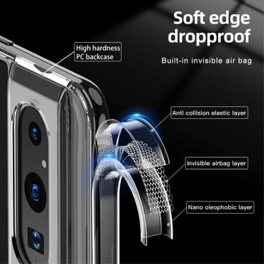 SKALO Google Pixel 8 Pro TPU Clear Hybridi Suojakuori - Musta