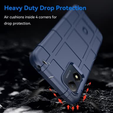 SKALO Motorola Moto E13 4G Rugged Shield iskunkestävä TPU suojakuori