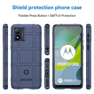 SKALO Motorola Moto E13 4G Rugged Shield iskunkestävä TPU suojakuori