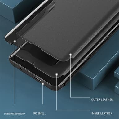 SKALO Samsung A05s 4G Clear View Window Case - Violetti