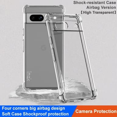 IMAK Google Pixel 7a Erittäin vahva TPU-kuori - Läpinäkyvä