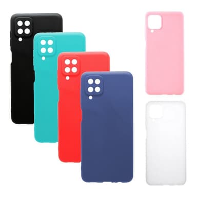 SKALO Samsung A12 Ultraohut TPU-kuori - Punainen