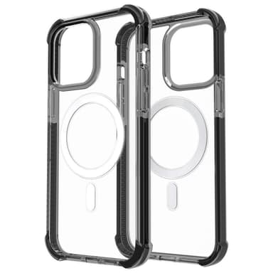 SKALO iPhone 15 Plus Erittäin vahva magneettinen rengas Bumper TPU-kuori - Musta