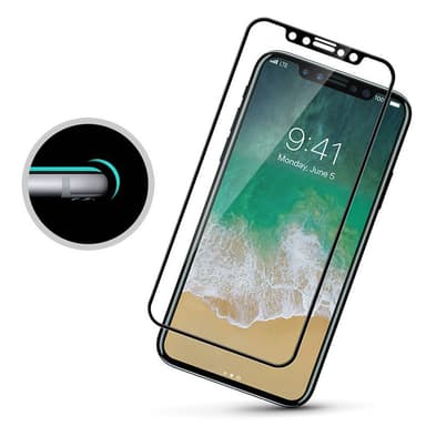 SKALO iPhone 11 Pro Koko Näytön Panssarilasi - Musta