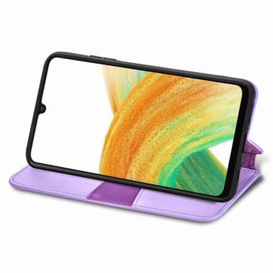 SKALO Samsung A13 4G Mandala Slim lompakkokotelo - Violetti
