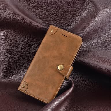 SKALO Motorola Moto G23 4G IDEWEI Lompakkokotelo PU-nahkaa - Ruskea