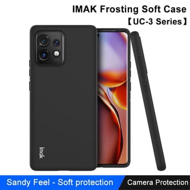 IMAK Motorola Edge 40 Pro 5G UC-3-sarjan Suojakuori - Musta