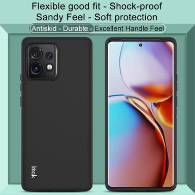 IMAK Motorola Edge 40 Pro 5G UC-3-sarjan Suojakuori - Musta