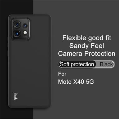 IMAK Motorola Edge 40 Pro 5G UC-3-sarjan Suojakuori - Musta