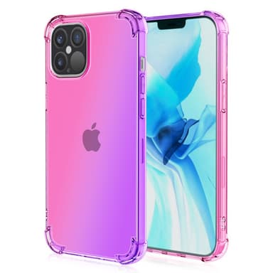 SKALO iPhone 15 Plus Gradientti Erittäin vahva TPU-kuori - Pinkki-Violetti