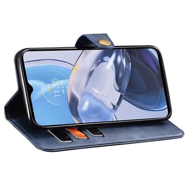 SKALO Motorola Moto G23 4G IDEWEI Lompakkokotelo PU-nahkaa - Sininen