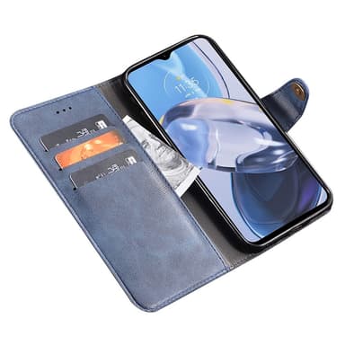 SKALO Motorola Moto G23 4G IDEWEI Lompakkokotelo PU-nahkaa - Sininen