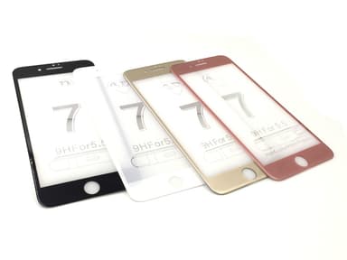 SKALO iPhone 7/8 Plus Koko Näytön Panssarilasi - Musta