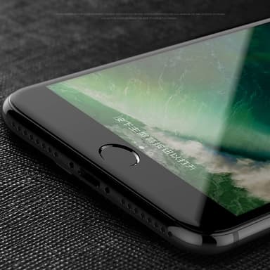 SKALO iPhone 7/8 Plus Koko Näytön Panssarilasi - Musta