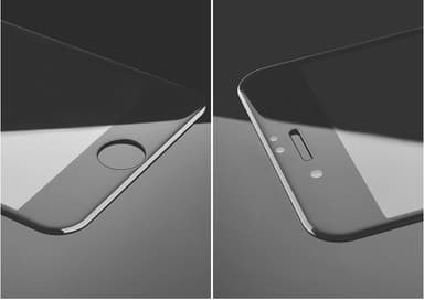 SKALO iPhone 7/8 Plus Koko Näytön Panssarilasi - Musta