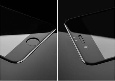 SKALO iPhone 7/8 Plus Koko Näytön Panssarilasi - Musta