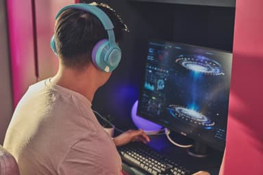 JBL Quantum 100M2 pelikuulokkeet (turkoosi)