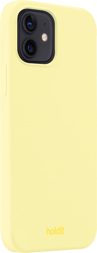 Holdit Silicone iPhone 12/12 Pro suojakuori (keltainen)