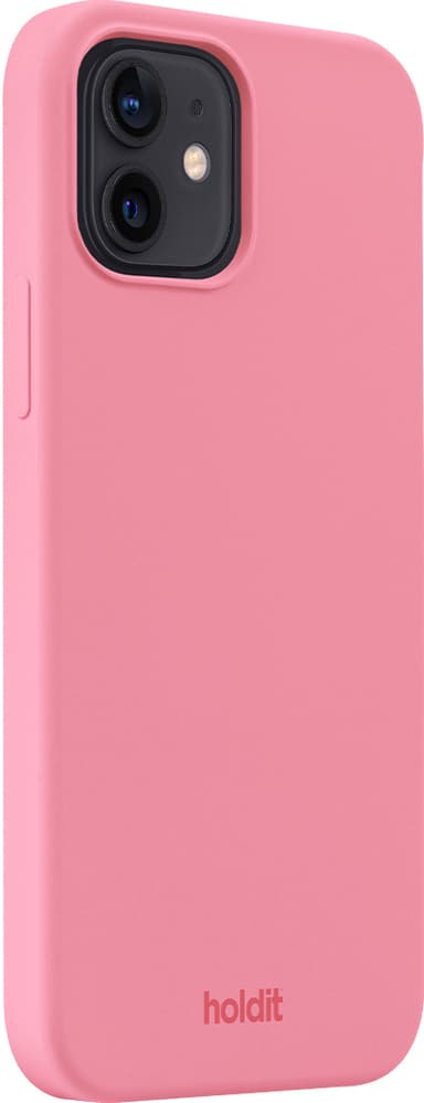 Holdit Silicone iPhone 12/12 Pro suojakuori (vaaleanpunainen)