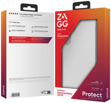 Zagg Samsung Galaxy S23 FE kirkas suojakuori