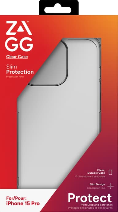Zagg iPhone 15 Pro kirkas suojakuori