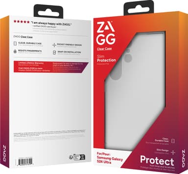 Zagg Samsung Galaxy S24 Ultra kirkas suojakuori