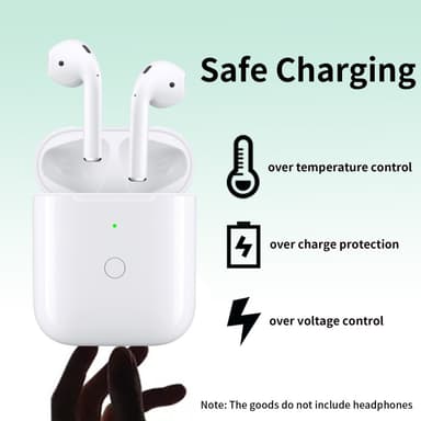 AirPods 1/2 Korvaava Latauskotelo Sisäänrakennettu 550mAh Akulla