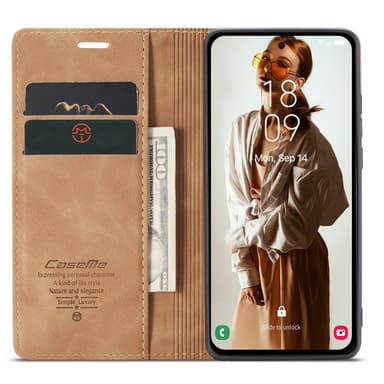 CASEME Retro Lompakkokotelo Samsung Galaxy A55